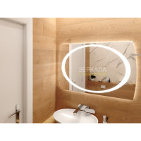 Зеркало для ванной с подсветкой Авелино СТ 70х50 см